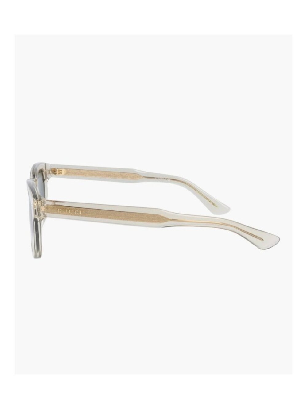 Gucci GG0182S Square-Frame Luxury Sunglasses Transparent Acetate Frame Green/Gre - Picture 11 of 16